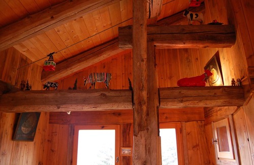 Saint-Gervais-les-Bains Apartment | View of Mont Blanc, ski-in, car-free vacation, duplex in an old mountain pasture