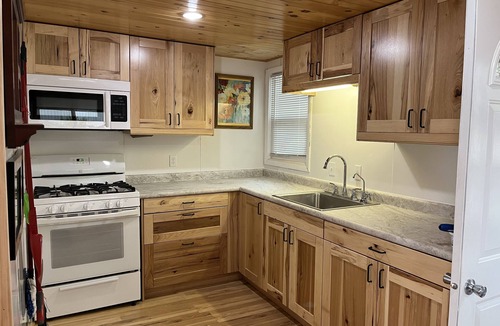Greenville Cottage | Wabasis Lake, cosy, 2 br, with beautiful lake view- Midweek End of Summer Sale!