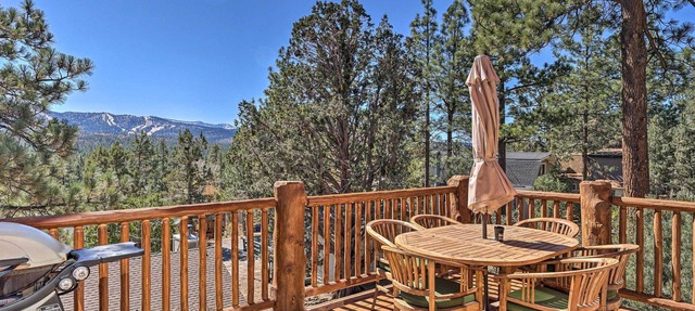 4 Mi to Snow Summit: Cabin w/Mtn Views & Decks in Big Bear