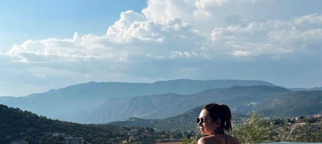 A villa with panoramic views in the middle of nature in a village close to Kaş in Antalya