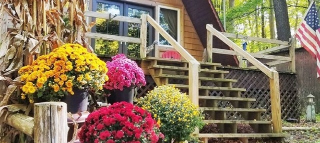 AFrame Cabin w/Acreage-Hamlin Lake-Hot Tub-Kayaks-Firepit-Dogs okay! No Fees! in Ludington