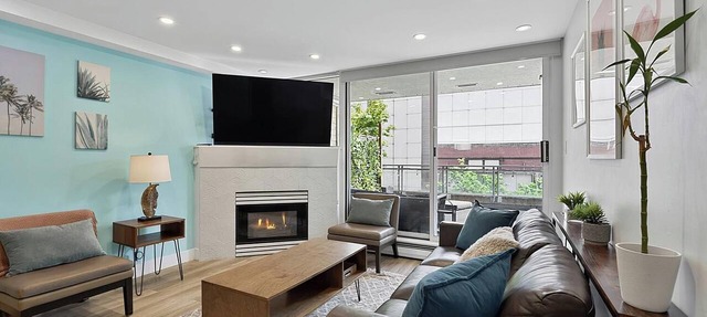 Comfortable 2BR + Den & Huge Private Patio | Free Parking | Pet Friendly in Vancouver