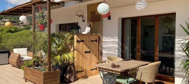 Cozy place, big roof terrace & spectacular views. in Cabrils