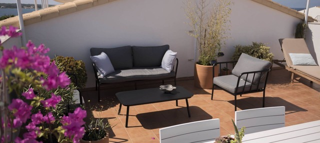 'Edificio Can Sord Apartment Nº 2' with Sea View, Terrace & Wi-Fi in Formentera