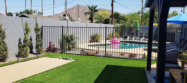 LUX Old Town Scottsdale, private pool hot tub bocce, Open play pickleball nearby in Scottsdale