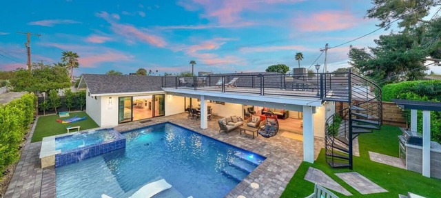 Luxe Haven with Poolside Lounge & Stunning Aquarium Floors in Scottsdale