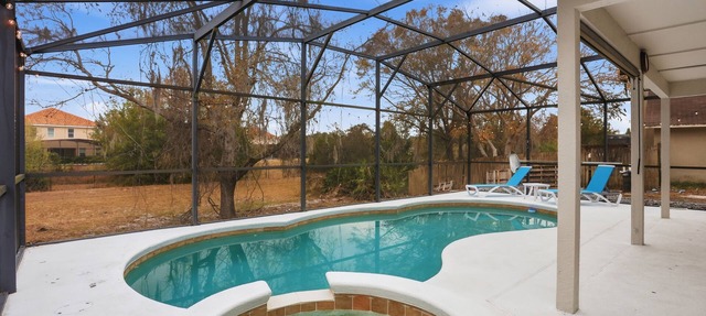 Private pool, spa, and game room near Disney in Davenport