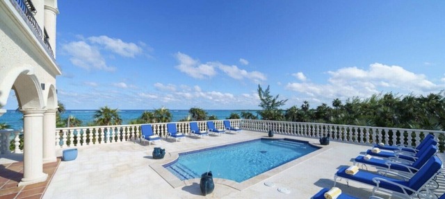 Secluded Private Pink-Sand Beach-Front Grand 3-Home Mediterranean Estate w/Pool in Double Bay